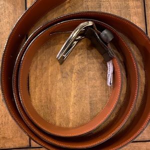 Perry Ellis black leather belt